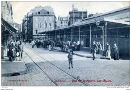 29 BREST RUE DE LA MAIRIE  LES HALLES BELLE ANIMATION   TB ETAT BLEU - Brest