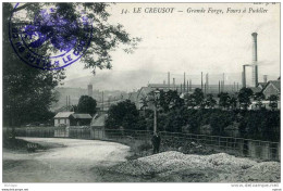 _71 LE CREUSOT GRANDE FORGE FOUR A PUDDLER   T B ETAT - Le Creusot