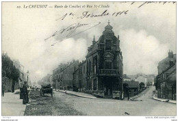 _71 LE CREUSOT  ROUTE DE COUCHE ET RUE ST CLAUDE    T B ETAT - Le Creusot