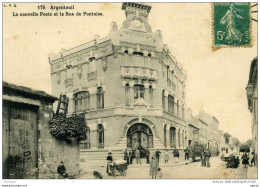 95  ARGENTEUIL   LA NOUVELLE POSTE ET LA RUE DE PONTOISE     TB ETAT - Argenteuil