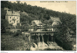 CPA  27   BEAUMONT LE ROGER PAYSAGE SUR LA RISLE  UN VANAGE TB   BON ETAT - Beaumont-le-Roger