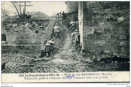 51 SAINTE MENEHOULD AU NORD  14 18 UNE PATROUILLE PRETE A S'ELANCER    TB ETAT - Sainte-Menehould