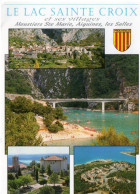 CPM - F - PROVENCE - LE LAC DE SAINTE CROIX ET SES VILLAGES MOUSTIERS SAINTE MARIE - AIGUINES - LES SALLES - Provence-Alpes-Côte D'Azur