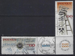 Poland 1966  Kongress Der Polnischer Techniker (o) Mi.1653-1654 - Gebraucht