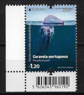 AZORES /AÇORES - EUROPA-CEPT 2024 -"UNDERWATER FLORA And FAUNA".- SERIE De 1 V.- CB-INF-IZQ - 2024