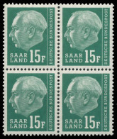 SAAR OPD 1957 Nr 415 Postfrisch VIERERBLOCK X478CCE - Ungebraucht