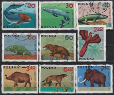 Poland 1966  Prahistorische Tiere  (o) Mi.1655-1663 - Used Stamps