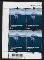 AZORES /AÇORES - EUROPA-CEPT 2024 -"UNDERWATER FLORA And FAUNA".-BLOQUE De 4 V.- CB-EUR-IZQUIERDO - 2024