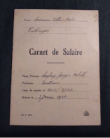 Brasserie Malterie Tillier Frere Paturages Colfontaine Carnet De Salaire 1941 - Sonstige & Ohne Zuordnung