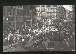 AK 8. Deutsches Sängerbundesfest Nürnberg 1912, Minnelied, Parade  - Otros & Sin Clasificación