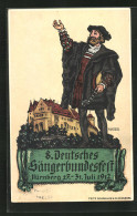 Künstler-AK Nürnberg, 8. Deutsches Sängerbundesfest 1912, Sänger Vor Der Burg  - Otros & Sin Clasificación