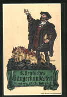 Künstler-AK Nürnberg, 8. Deutsches Sängerbundesfest 1912, Sänger Vor Der Burg  - Otros & Sin Clasificación