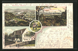 AK Dresden-Rockau, Gasthaus Rockauer Linden-Schönke, Blick Nach Pillnitz Und Dresden  - Pillnitz