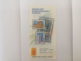 Spagna - Bollettino Filatelico 1990 - Europa-Cept Establecimientos Postales - Autres & Non Classés