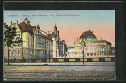 AK Chemnitz, König Albert Museum Und Neues Stadttheater  - Théâtre