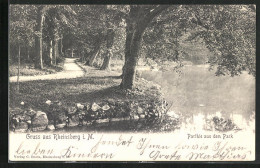 AK Rheinsberg I. M., Partie Am Ufer Im Park  - Rheinsberg