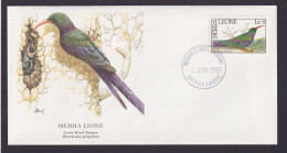 Sierra Leone Westafrika Fauna Vogel Grüner Waldwiedepopf Schöner Künstler Brief - Burkina Faso (1984-...)