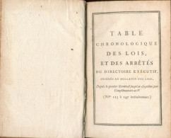 Bulletin Des Lois De La République Française - 2e Série - Quatrième Partie - N° 115 à 147 - 1797 - 1701-1800