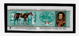 HUNGARY 1977 The 150th Anniversary Of Horse Racing In Hungary - IMPERF. MINISHEET MNH - (NP#140-P65) - Nuevos