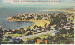 Residential View At Gonzales Bay  Victoria B.C Canada  Beaches, Houses, A Main Road Plages, Maisons Ocean  2 Scans - Victoria