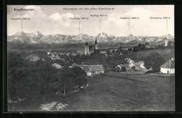 AK Kaufbeuren, Panorama Mit Der Alten Stadtmauer  - Kaufbeuren