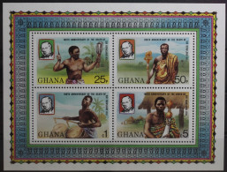 Ghana Block 82 A Mit 817 C-820 C Postfrisch #TE395 - Ghana (1957-...)