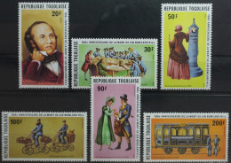 Togo 1368 A-1373 A Postfrisch #TE452 - Togo (1960-...)