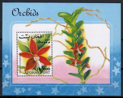 Afghanistan 1999 Mi Block 115 MNH  (ZS9 AFGbl115) - Orchidées