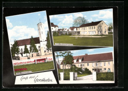 AK Gersthofen, Kath. Pfarrkirche Mit Kindergarten  - Gersthofen