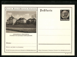 AK Ludwigsburg /Württ., Nordseite Des Ehemaligen Residenzschlosses, Ganzsache Lernt Deutschland Kennen  - Cartoline