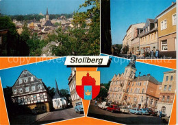 73840871 Stollberg Erzgebirge Teilansicht Mit Jakobikirche Marienkirche Rathaus  - Stollberg (Erzgeb.)