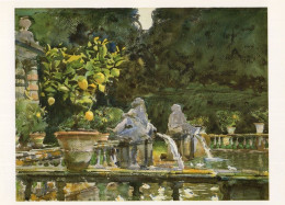 John Singer Sargent Villa Di Marlia A Fountain Painting Postcard - Otros & Sin Clasificación