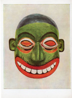 Ceylon African Antique Wooden Mask Devil Dancers Cure Blindness Postcard - Otros & Sin Clasificación