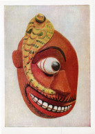 Ceylon African Antique Wooden Mask Devil Dancers Cure Deafness Postcard - Otros & Sin Clasificación