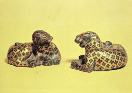 Parcel Guilt Bronze Antique Leopards Chinese Art Hopei Postcard - Otros & Sin Clasificación