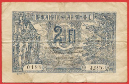 Roumanie - Billet 2 Lei - Juillet 1920 - Usagé - Rumänien