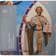 Saint Marin , 1 Cent To 2 Euro, BU, 2018, Rome, FDC - San Marino