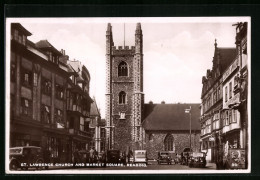 Pc Reading, St. Lawrence Church And Market Square  - Reading