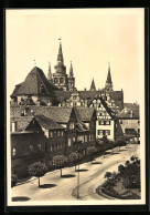 Foto-AK Deutscher Kunstverlag, Nr. 9: Ansbach, Blick Aus Einem Fenster Des Schlosses Auf Gumpertuskirche U. Hofkanzlei  - Photographie