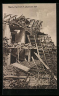 AK Oppau, Explosion 1921, Zerstörtes Haus  - Catastrophes