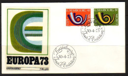 LUXEMBOURG MI-NR. 862-863 FDC EUROPA 1973 - 1973