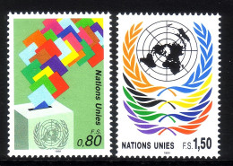 UNO GENF MI-NR. 200-201 POSTFRISCH(MINT) FREIMARKEN UNO EMBLEM 1991 - Ongebruikt