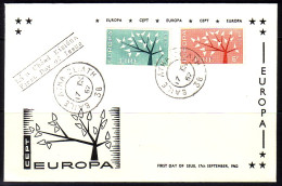 IRLAND MI-NR. 155-156 FDC CEPT 1962 BAUM - 1962