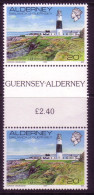 ALDERNEY MI-NR. 42 POSTFRISCH(MINT) ZWISCHENSTEGPAAR QUESNARD LEUCHTTURM 1989 - Fari