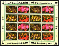 UNO WIEN MI-NR. 435-438 POSTFRISCH(MINT) KLEINBOGEN GEFÄHRDETE ARTEN (XIII) 2005 ORCHIDEEN - Orchidées