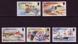 ALDERNEY MI-NR. 49-53 GESTEMPELT(USED) LEUCHTFEUER 1991 LEUCHTTURM - Alderney