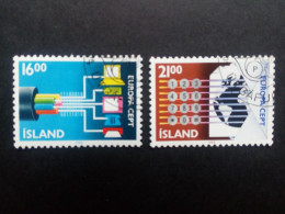 ISLAND MI-NR. 682-683 GESTEMPELT(USED) EUROPA 1988 TRANSPORT- Und KOMMUNIKATIONSMITTEL - 1988