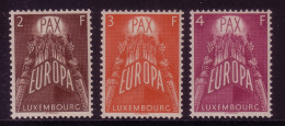 LUXEMBOURG MI-NR. 572-574 * EUROPA CEPT 1957 MIT FALZ - 1957