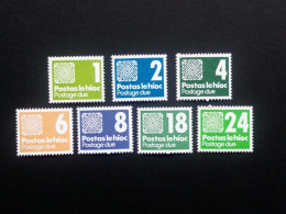 IRLAND PORTO MI-NR. 25-31 POSTFRISCH(MINT) ZIFFERN UND ORNAMENT 1980 - Portomarken