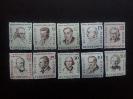 BERLIN MI-NR. 163-172 POSTFRISCH MÄNNER AUS DER GESCHICHTE BERLINS (II) 1957 HUMBOLDT - Unused Stamps